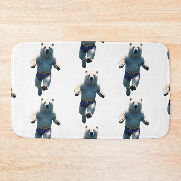 Item preview, polar bear with swimming trunks designed and sold by HorizonStores.