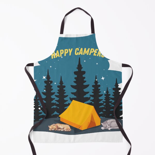 Item preview, Happy camper kitties designed and sold by Purrs & Snuggles Designs.