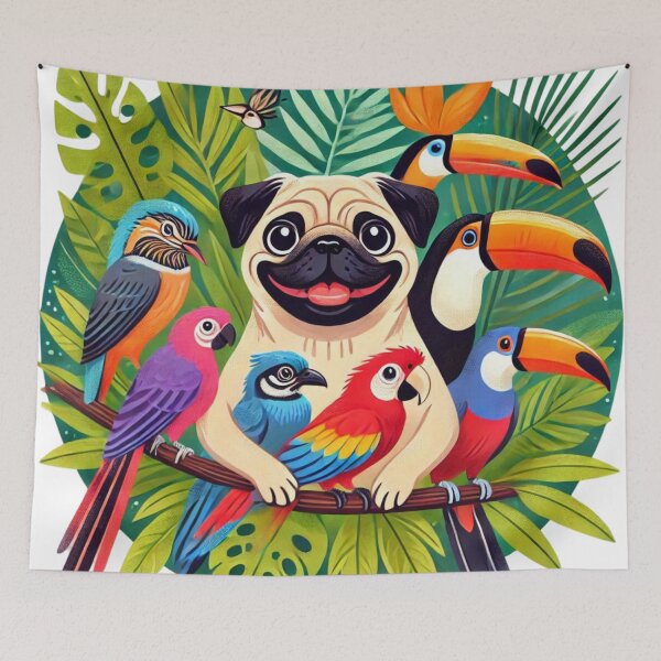 Item preview, Pug in Paradise designed and sold by XaviChateau.