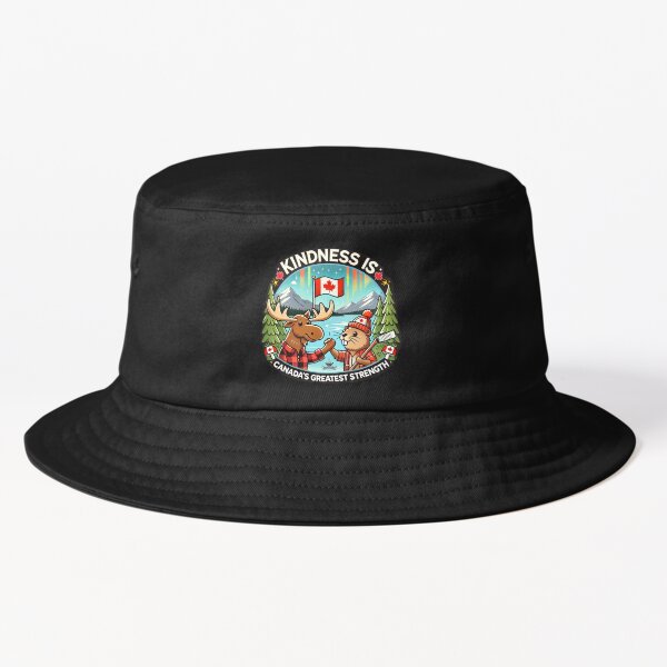 Vista previa del artículo con la obra «La amabilidad es la mayor fortaleza de Canadá – Moose and Beaver Design», diseñado y vendido por mmagwood.