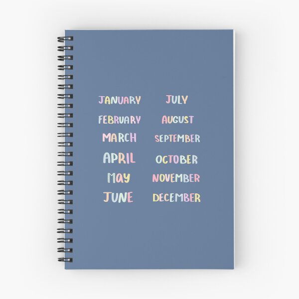 Item preview, Pastel Color Months of the Year designed and sold by artwithlefty.