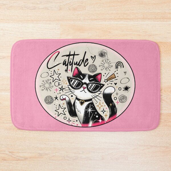 Item preview, Catitude: Cool Cat with Sunglasses designed and sold by AdelkoDesigns.