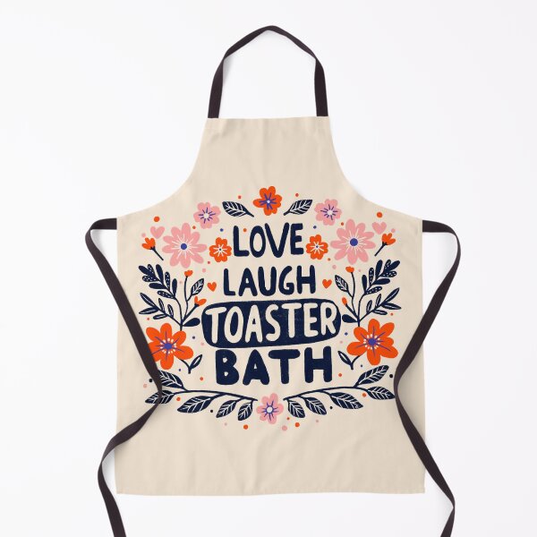 Item preview, Love, Laugh, Toaster Bath – Dark Humor Red Floral Design designed and sold by Itouchedabee.