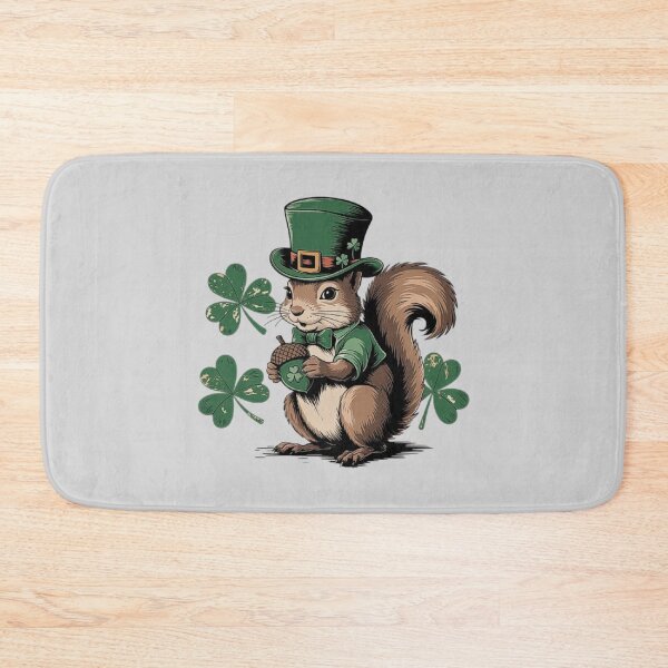 Item preview, Squirrel with Leprechaun Hat Holding an Acorn - Irish St. Patrick’s Day Design designed and sold by love3617.