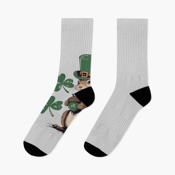 Item preview, Squirrel with Leprechaun Hat Holding an Acorn - Irish St. Patrick’s Day Design designed and sold by love3617.