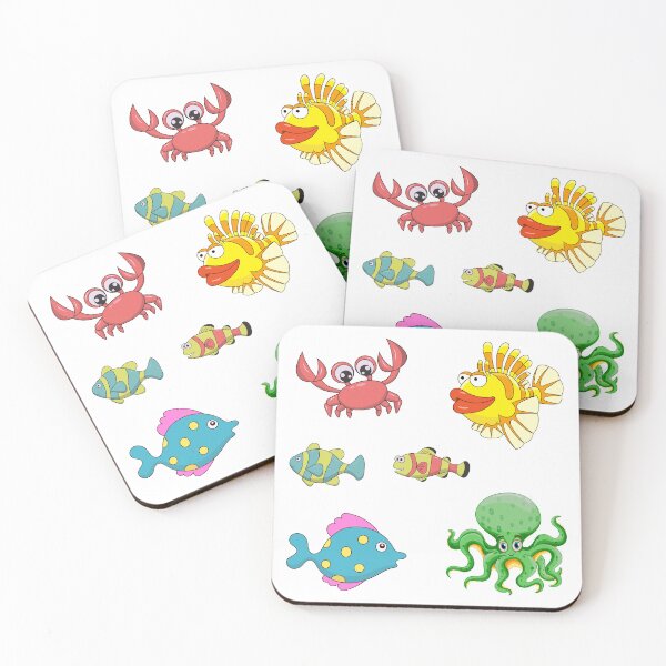 Item preview, Marine animals living happily designed and sold by huape.