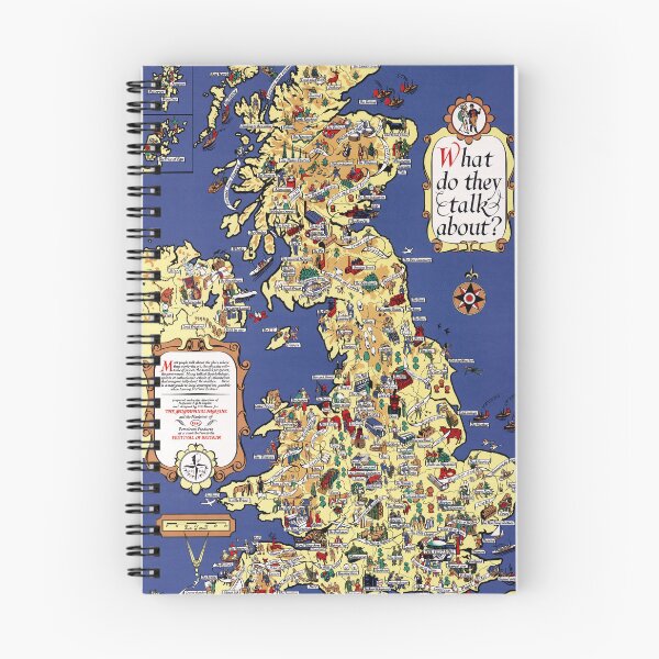 Item preview, Map of the UK. 1951. designed and sold by colourfind.