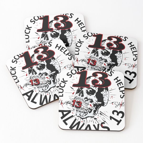 Item preview, skull tattoo number always 13 luck designed and sold by Achille3777.