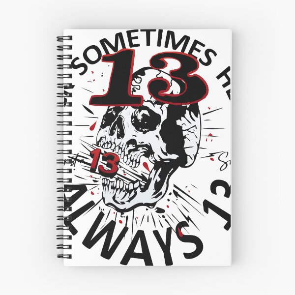Item preview, skull tattoo number always 13 luck designed and sold by Achille3777.