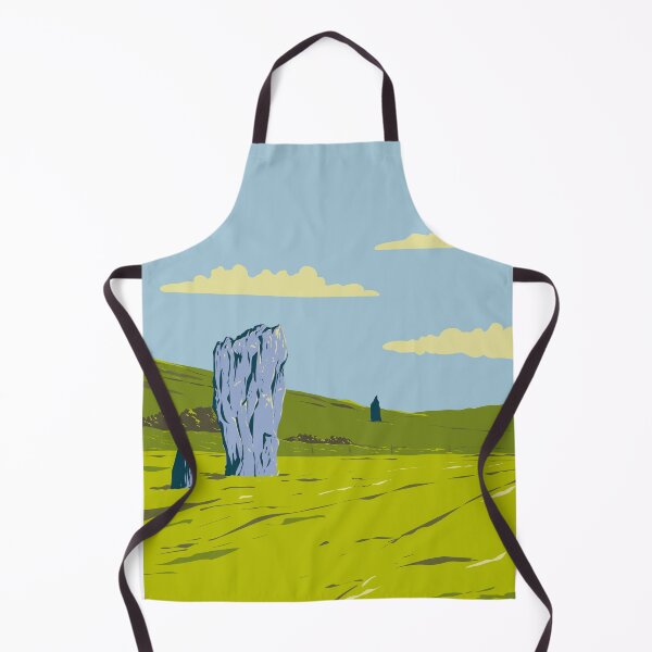 Item preview, Stone Circles in Avebury in Wiltshire England WPA Poster Art designed and sold by patrimonio.