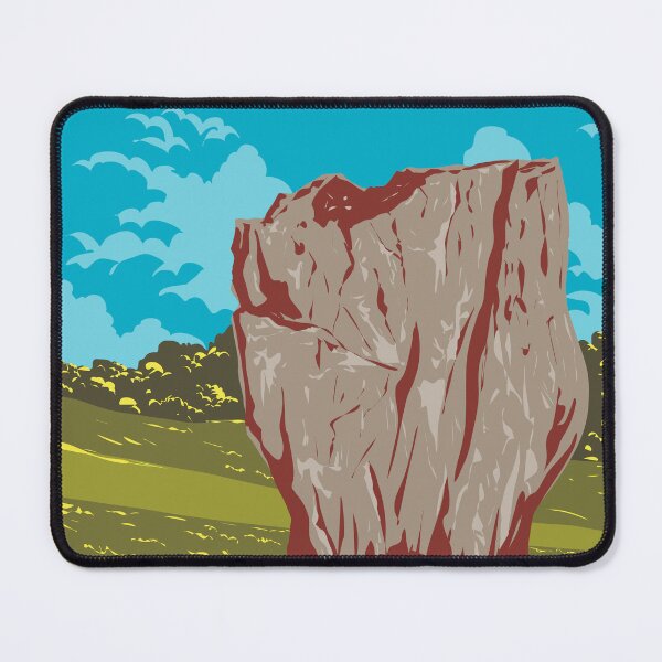Item preview, Stone Circles in Northwest Sector of Avebury in England WPA Poster Art designed and sold by patrimonio.