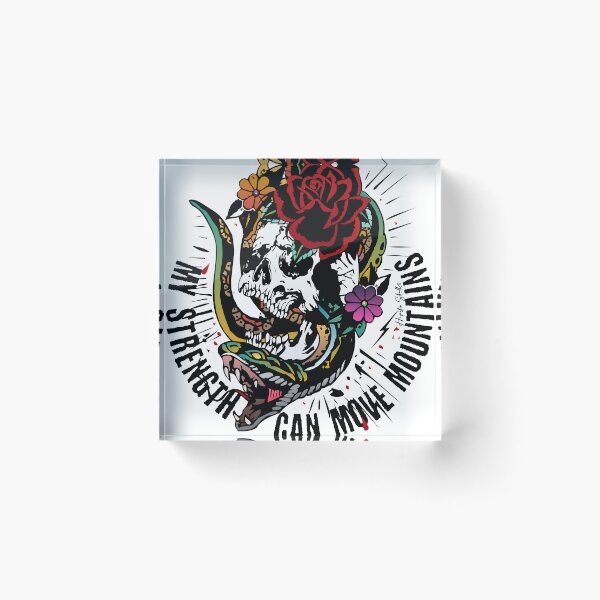 Item preview, Skull snake tattoo my strength 512 S designed and sold by Achille3777.