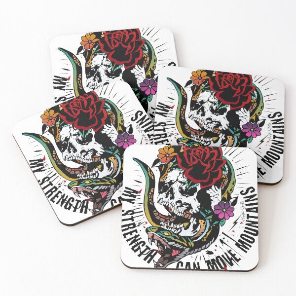 Item preview, Skull snake tattoo my strength 512 S designed and sold by Achille3777.