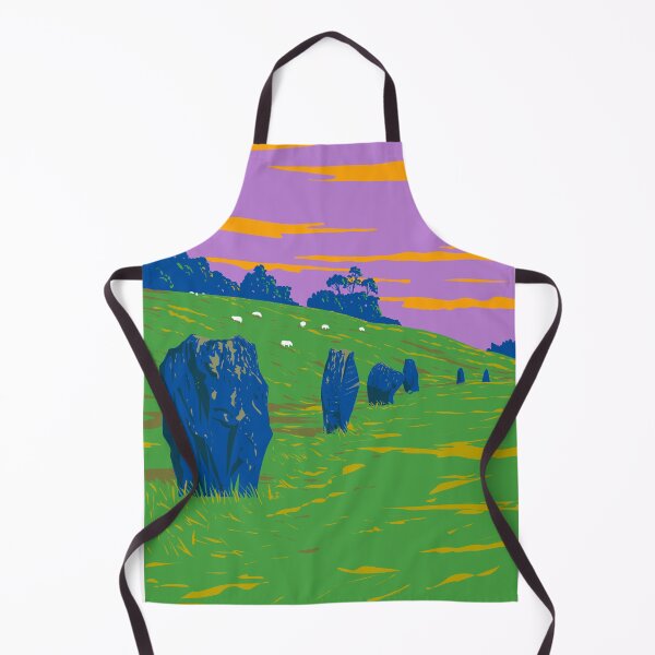 Item preview, Stone Circles in Avebury in Wiltshire England WPA Poster Art designed and sold by patrimonio.