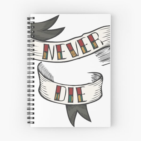 Item preview, never die quote banner 1409 Y designed and sold by Achille3777.