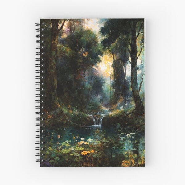 Item preview, Serenity at Dawn: An Enchanted Forest (Extreme Contrast) designed and sold by ShroomSquirrel.