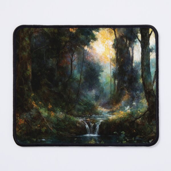 Item preview, Serenity at Dawn: An Enchanted Forest (Extreme Contrast) designed and sold by ShroomSquirrel.