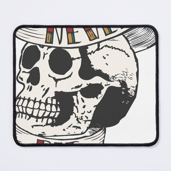 Item preview, never die skull tattoo skull banner quote old school designed and sold by Achille3777.