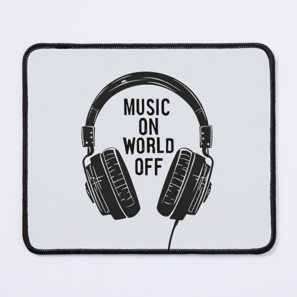 Item preview, Music On, World Off Headphones  designed and sold by Jollys-ArtShop.