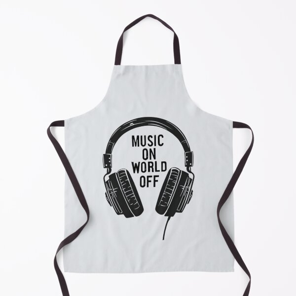Item preview, Music On, World Off Headphones  designed and sold by Jollys-ArtShop.