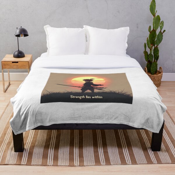Item preview, Strength Lies Within - Samurai Sunset Silhouette" designed and sold by NarpLTD.