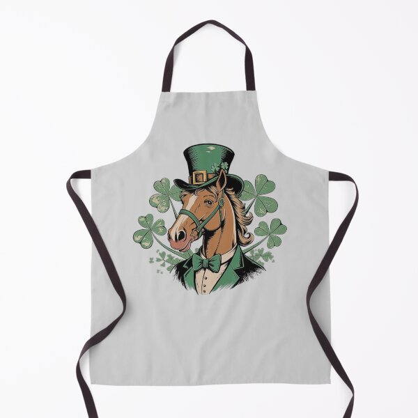Item preview, Horse with Leprechaun Hat and Clover Background - St. Patrick’s Day Animal Art designed and sold by love3617.