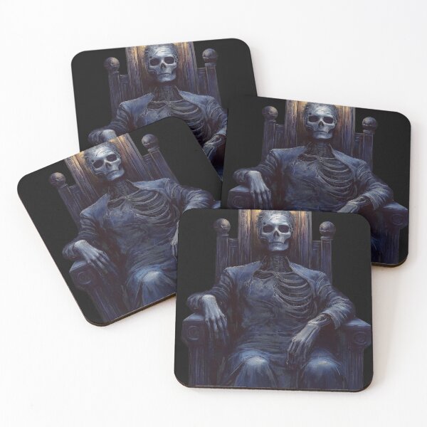 Item preview, King of Nothing: Nihilism Rocks. Skeleton horror. designed and sold by Shoot-The-Moon.