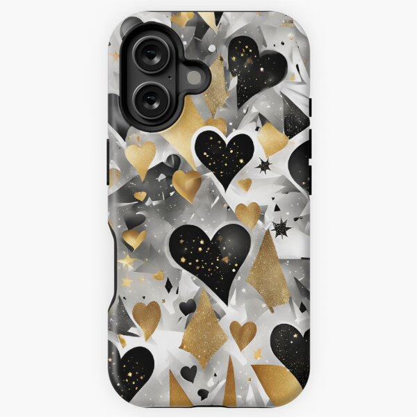 Item preview, Golden Hearts and Midnight Snow designed and sold by LissomeStudio.