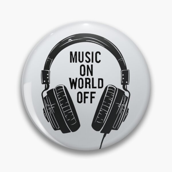 Item preview, Music On, World Off Headphones  designed and sold by Jollys-ArtShop.