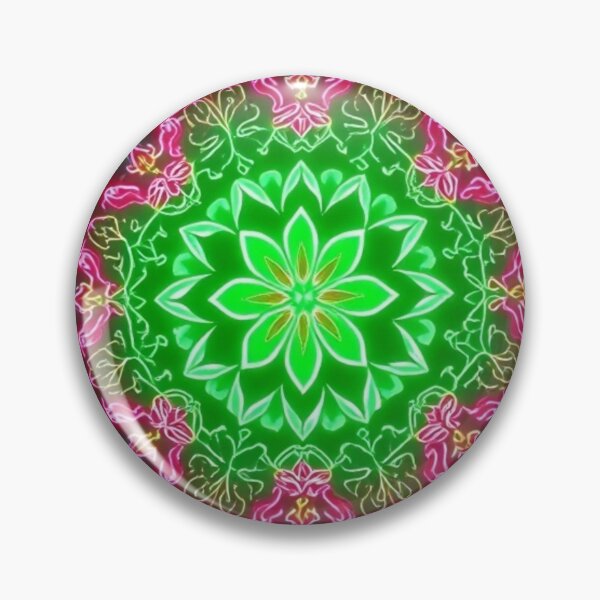 Item preview, Floral Neon Mandala designed and sold by Mr Reindeer.