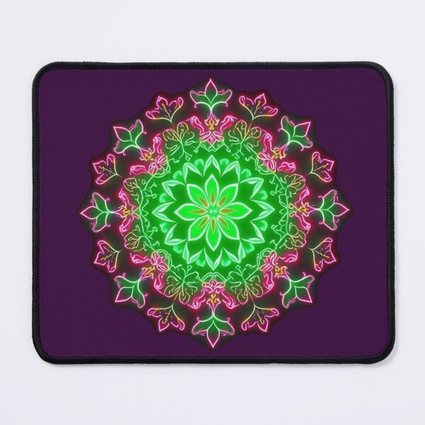 Item preview, Floral Neon Mandala designed and sold by Mr Reindeer.