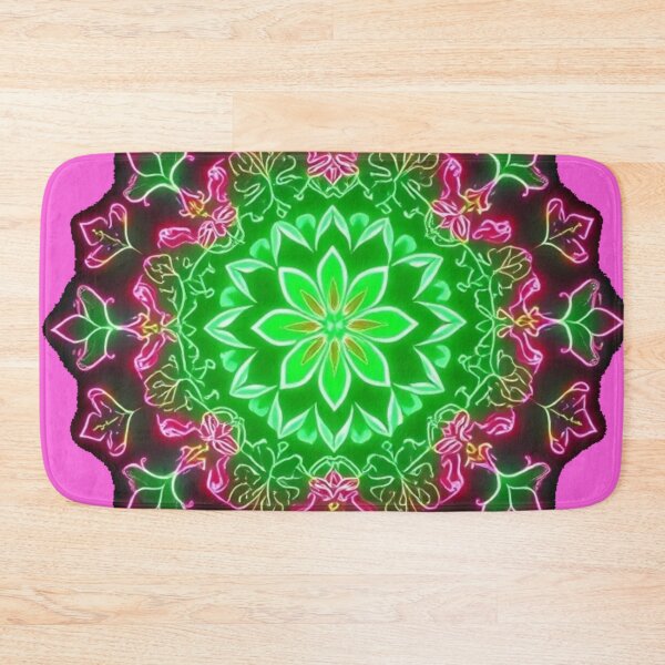 Item preview, Floral Neon Mandala designed and sold by Mr Reindeer.