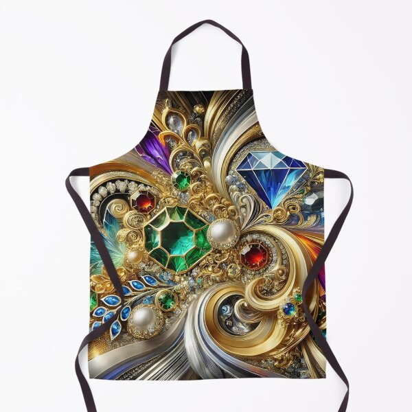 Item preview, Radiant Jewel-Toned Luxury Abstract Masterpiece designed and sold by Bilikaru.
