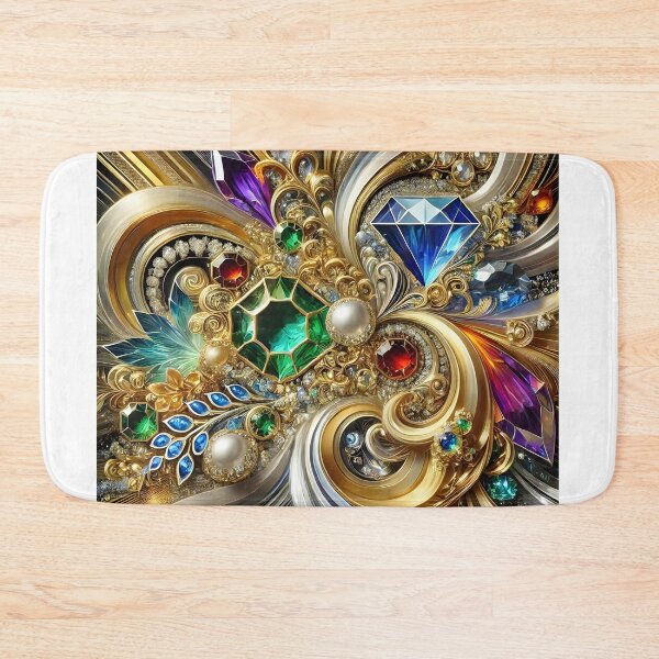 Item preview, Radiant Jewel-Toned Luxury Abstract Masterpiece designed and sold by Bilikaru.