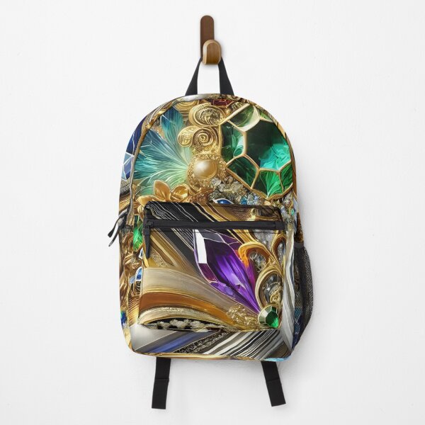 Item preview, Radiant Jewel-Toned Luxury Abstract Masterpiece designed and sold by Bilikaru.