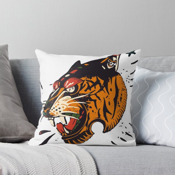 Item preview, old school tiger hipster skulls tattoo design logo brand designed and sold by Achille3777.