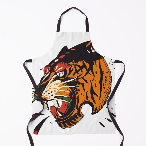 Item preview, old school tiger hipster skulls tattoo design logo brand designed and sold by Achille3777.