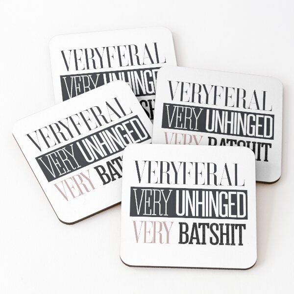 Item preview, Very Feral Very Unhinged Very Batshit - It's a funny gift for people who love chaos, humor, and bold, unconventional designs. designed and sold by ZyziowskyArt.