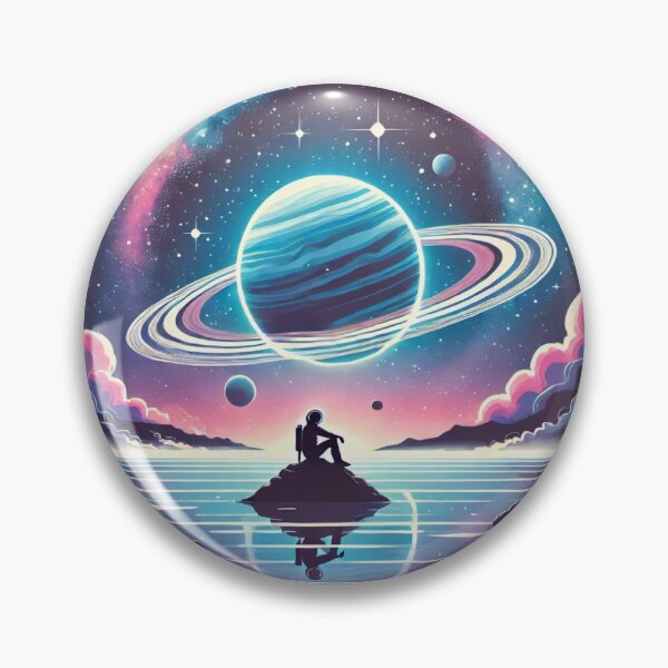 Item preview, Cosmic Wanderer Reflecting Beneath Planetary Rings designed and sold by Wirtuozo.