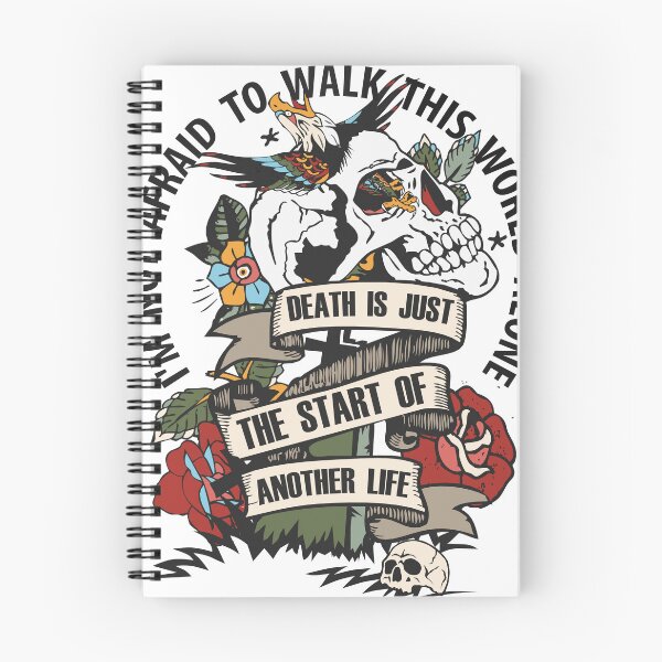 Item preview, old skulls tattoo world alone designed and sold by Achille3777.