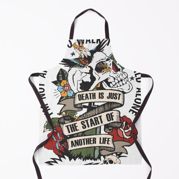 Item preview, old skulls tattoo world alone designed and sold by Achille3777.