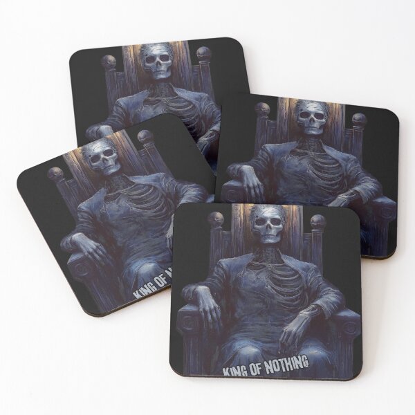 Item preview, Text Version King of Nothing: Nihilism. Skeleton horror. designed and sold by Shoot-The-Moon.