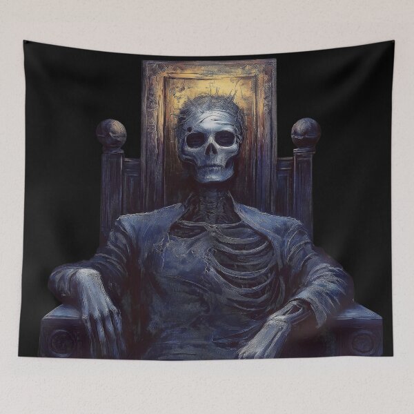 Item preview, Text Version King of Nothing: Nihilism. Skeleton horror. designed and sold by Shoot-The-Moon.