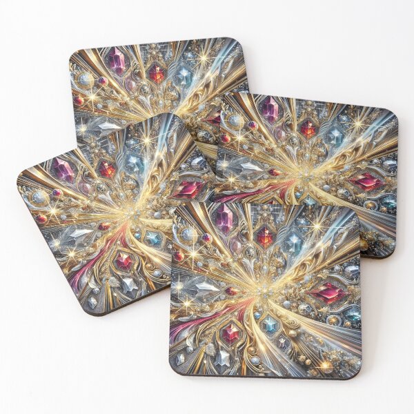 Item preview, Exquisite Gemstone-Inspired Opulent Abstract Art designed and sold by Bilikaru.