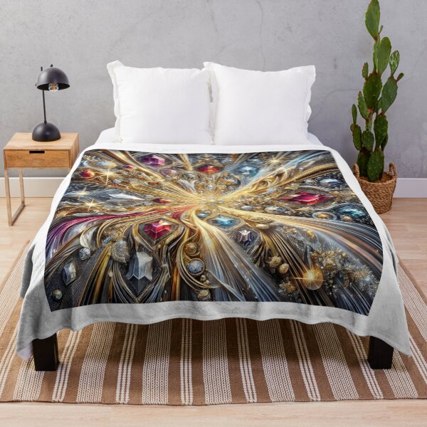 Item preview, Exquisite Gemstone-Inspired Opulent Abstract Art designed and sold by Bilikaru.