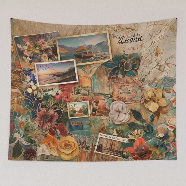 Item preview, Vintage Travel Collage designed and sold by Periscope9.