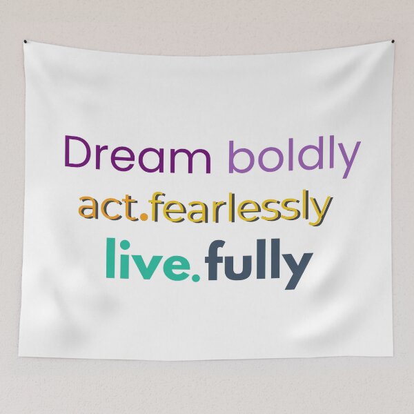 Item preview, Dream Big, Live Boldly designed and sold by StickersOfficiel.