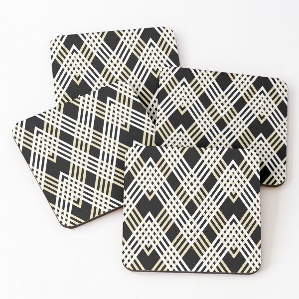 Item preview, Checkered Diamond Pattern On Black Bacground designed and sold by studioart.