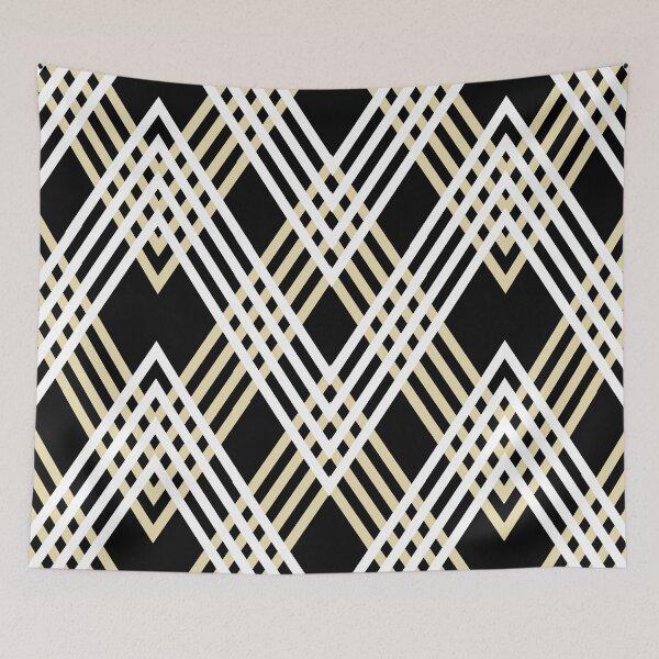 Item preview, Checkered Diamond Pattern On Black Bacground designed and sold by studioart.