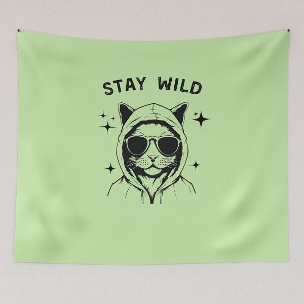 Item preview, Stay Wild Cool Cat  designed and sold by Cool Ts .
